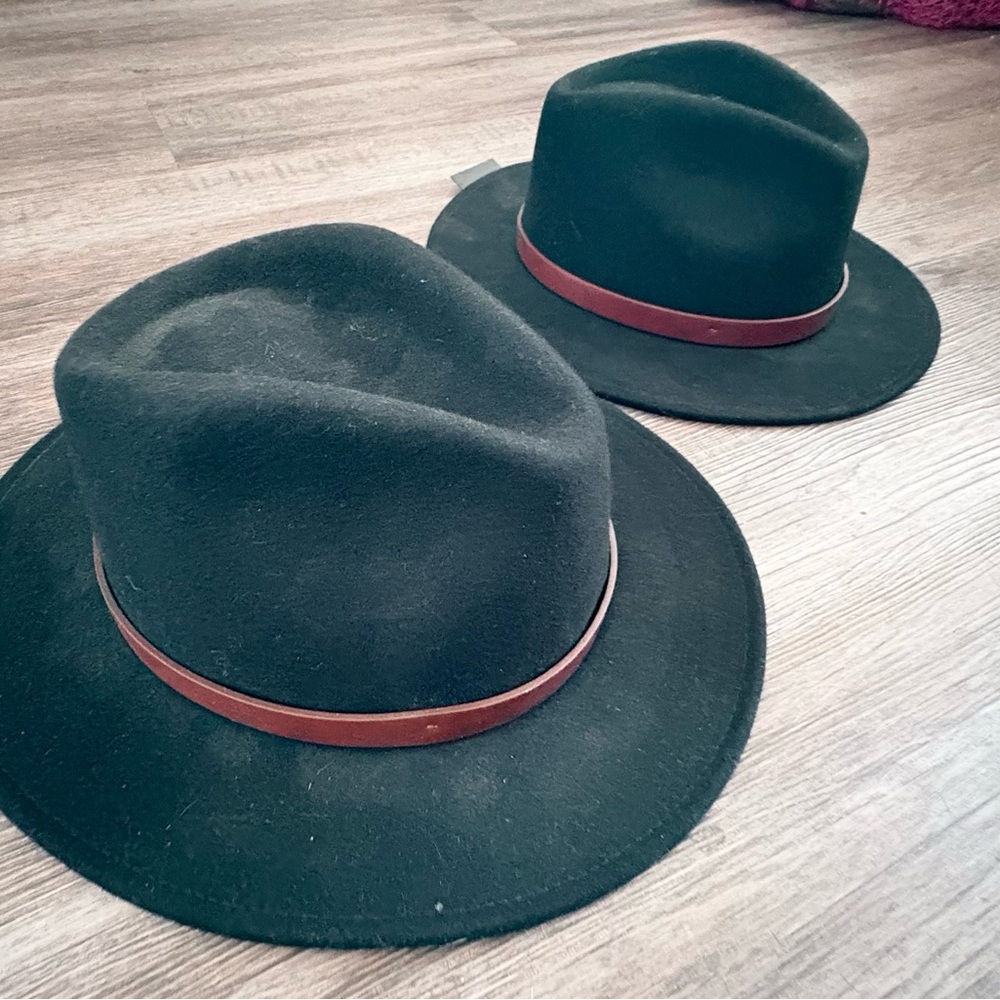 Brixton Charcoal Fedora with Tan Band